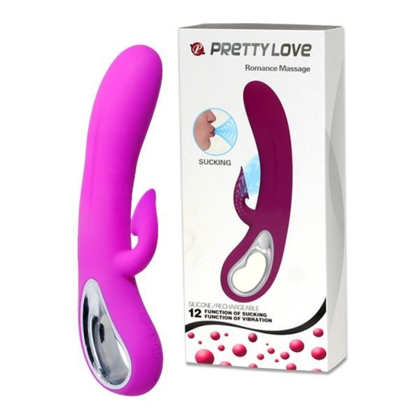 Pretty Love - Romance Rechargeable Sucking Vibrator