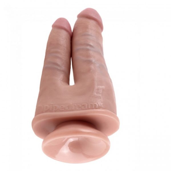 King Cock - Ultra Realistic Double Penetrator Dildo with Suction Cup