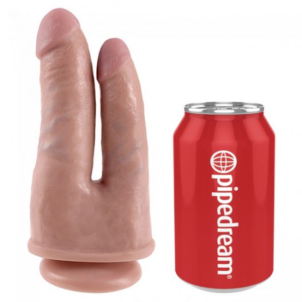 King Cock - Ultra Realistic Double Penetrator Dildo with Suction Cup