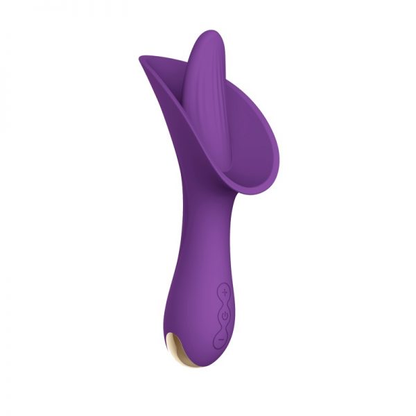 10 Speed Powerful Purple Silicone Rechargeable Flickering Tongue Vibrator