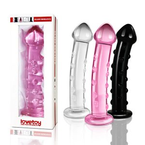 Glass Romance Icicles Clear Glass Dildo
