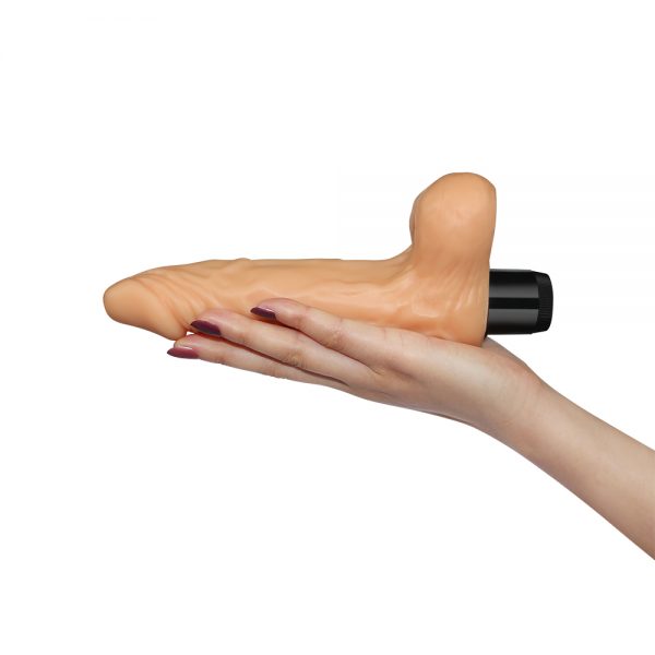 8 Inch Real Feel Cyberskin Ballsy Vibrator Dildo