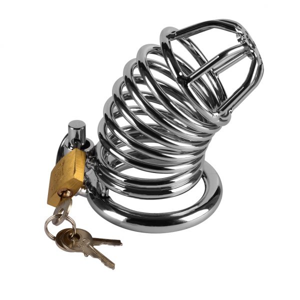 Jailed Metal Chastity Cage