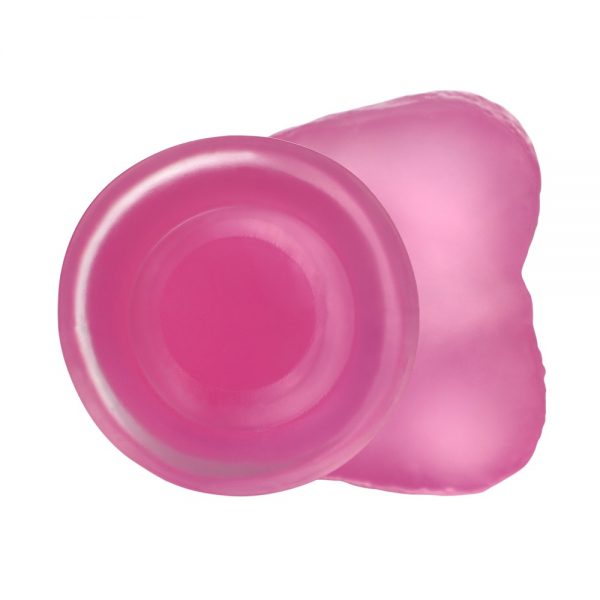 Jelly Studs Pink Crystal Dildo Medium