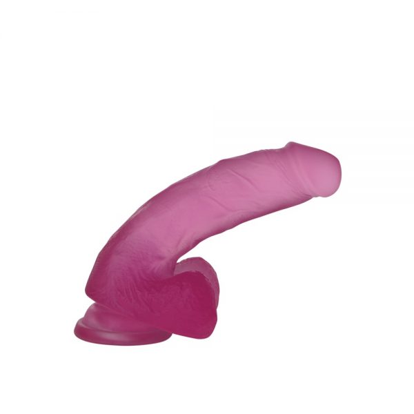 Jelly Studs Pink Crystal Dildo Medium