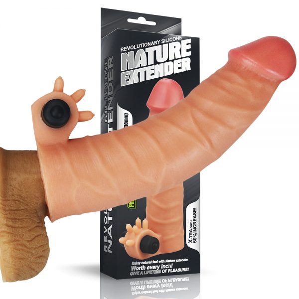 Silicone Natural Vibrating Penis Extender