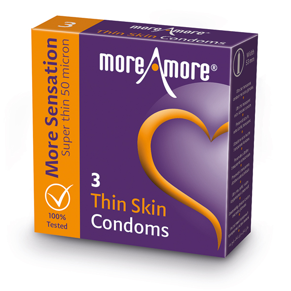 MoreAmore - Condom Thin Skin 3 Pieces