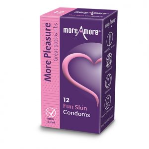 MoreAmore - Condom Fun Skin 12 Pieces