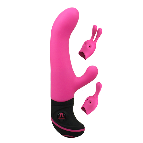 Butch Cassidy 20-Function Silicone Rabbit Vibrator With Attachments