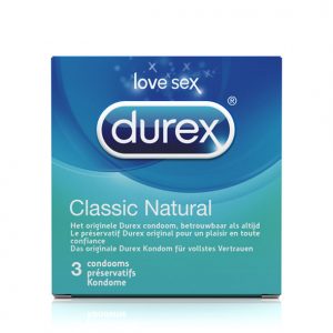 Durex Classic Natural Condoms - Pack of 3