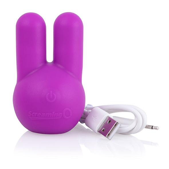 Screaming O-Toone Silicone Vibrator With Flexible Ears Purple
