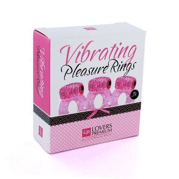 The LoversPremium - Pleasure Rings Pink 3 PCS ...