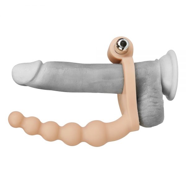 Lovetoy The Ultra Soft Bead 6.5'' Vibrating Cock Ring - Image 4