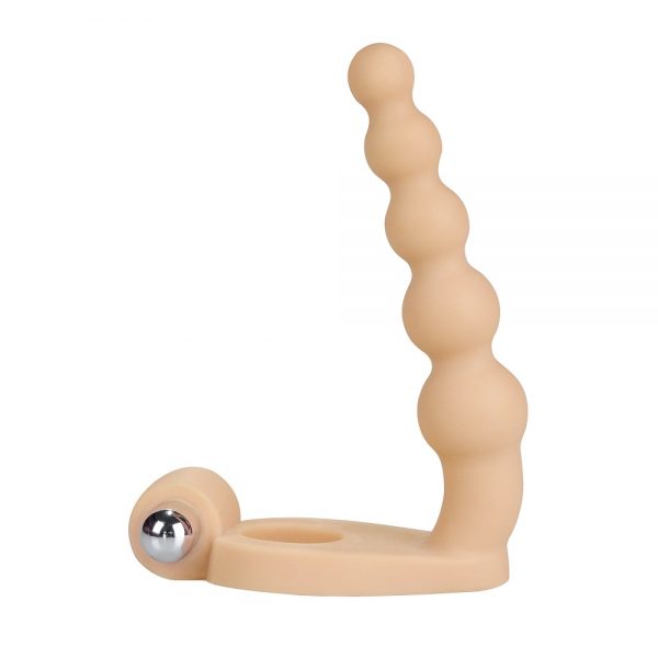 Lovetoy The Ultra Soft Bead 6.5'' Vibrating Cock Ring - Image 3