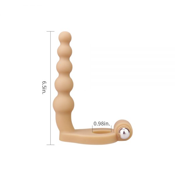 Lovetoy The Ultra Soft Bead 6.5'' Vibrating Cock Ring - Image 2