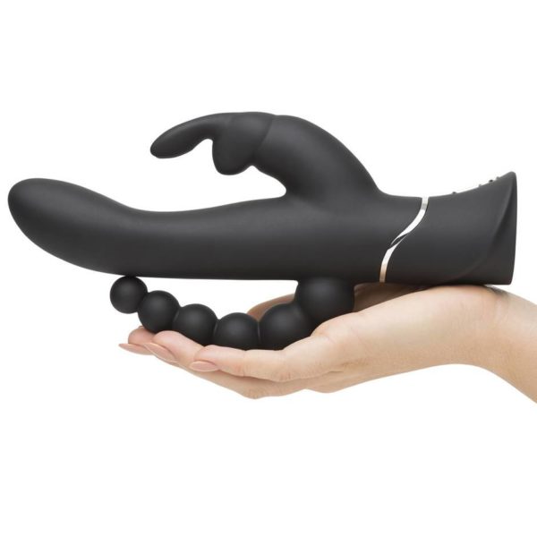 Happy Rabbit Triple Curve Rabbit Vibrator Black - Image 2