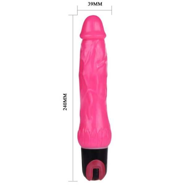Baile Multispeed Pink Realistic 9.4 Inch Dildo Vibrator - Image 4