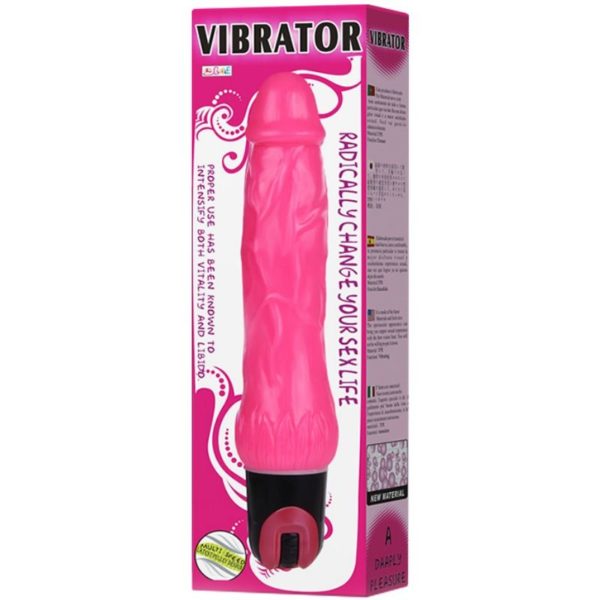 Baile Multispeed Pink Realistic 9.4 Inch Dildo Vibrator - Image 2