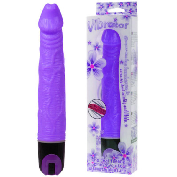 Baile Multispeed Purple Realistic 9.4 Inch Dildo Vibrator - Image 2