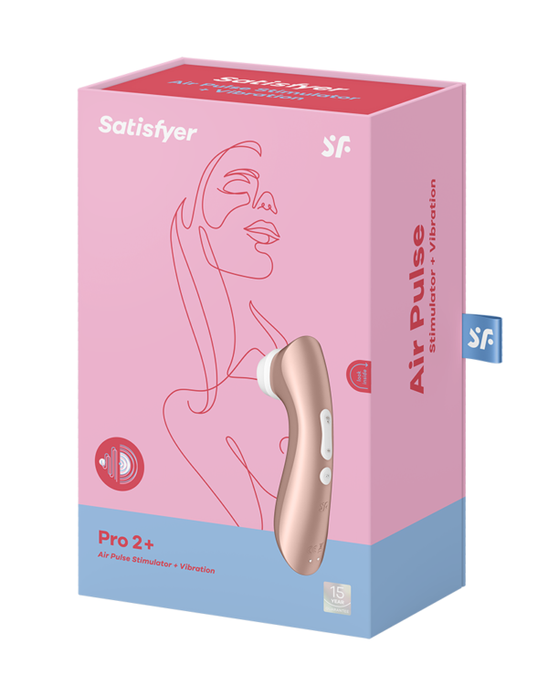 Satisfyer Pro 2+ Vibration Rechargeable Silicone Clitoral Stimulator - Image 3