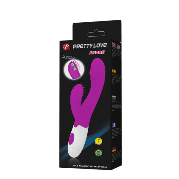 Pretty Love Flirtation - Andre Rabbit Vibrator Purple - Image 8
