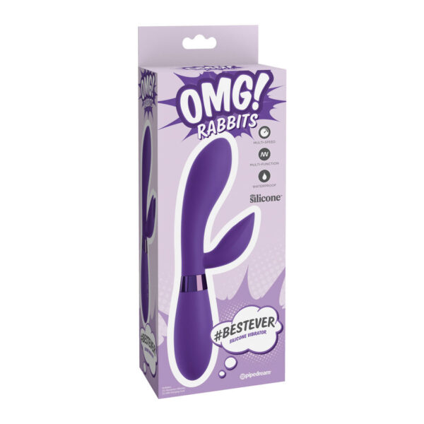 OMG Bestever Silicone Lilac Rabbit Vibrator - Image 3