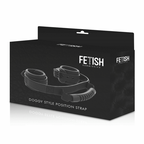 Fetish Submissive Cuffs With Puller - Image 2