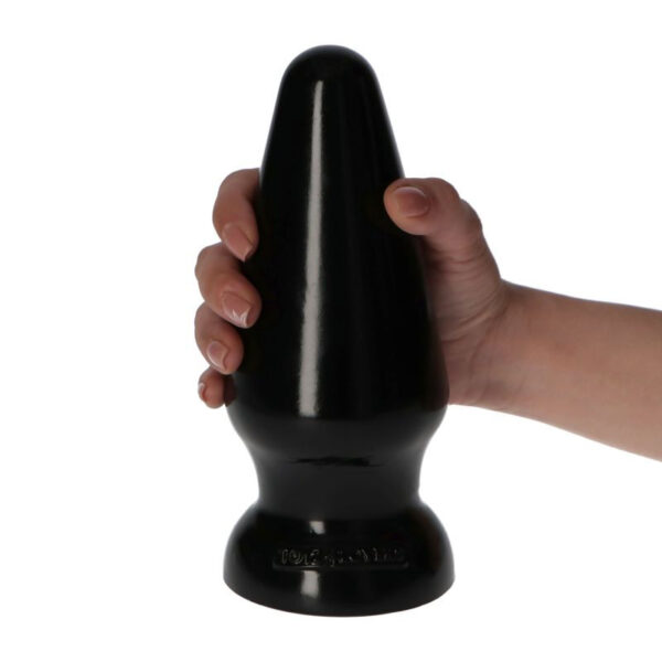 Italian Cock 6.5 Inch Black Anal Butt Plug - Image 3