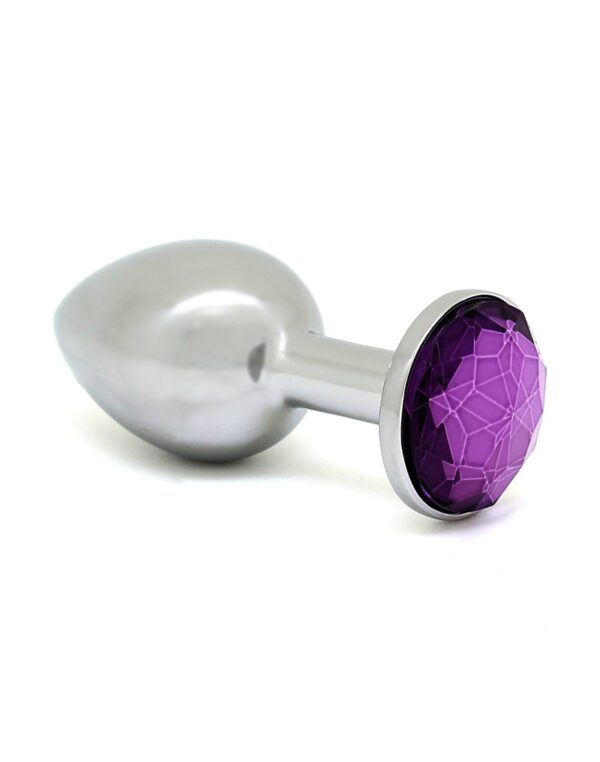 Rimba - Small Buttplug with Purple Crystal (Unisex)