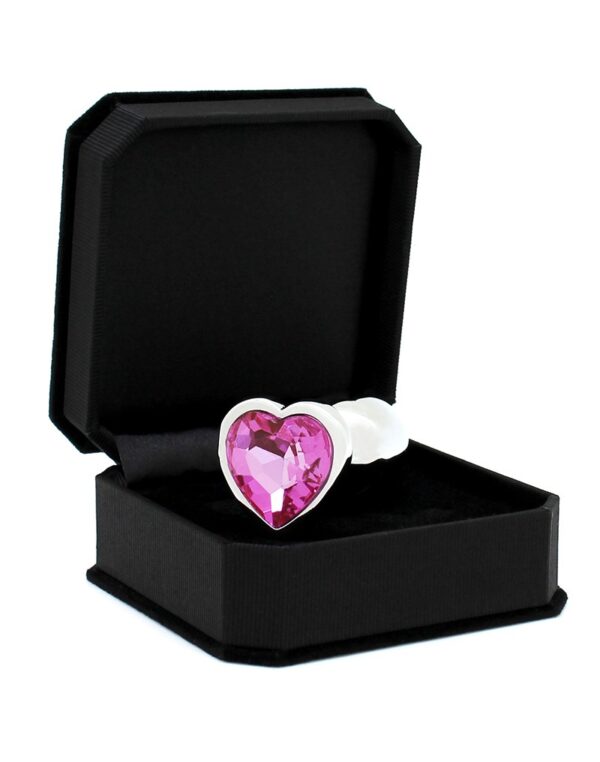 Rimba - Small Buttplug with Heart Shaped Pink Crystal (Unisex) - Image 2