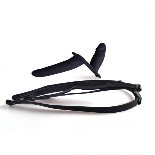 Toyz4Lovers - Double Enjoyment Black 6 Inch Strap On - Image 4
