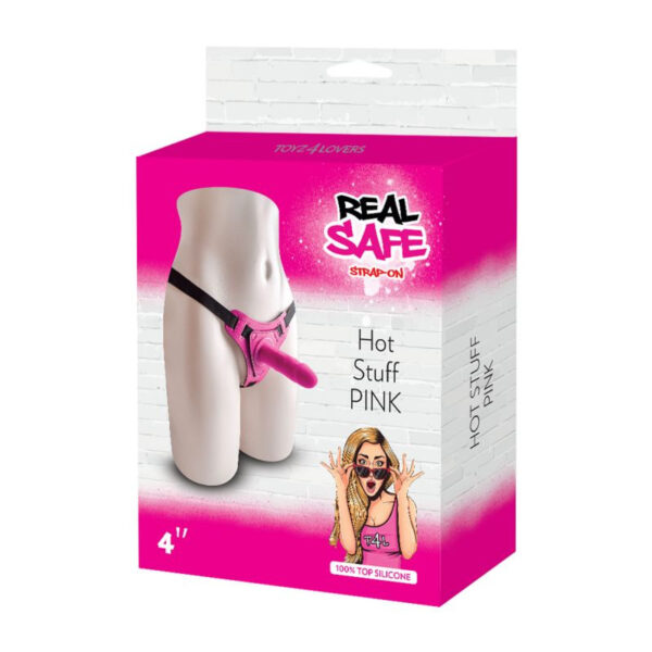 Toyz4Lovers – Hot Stuff 4 Inch Pink Strap On - Image 7