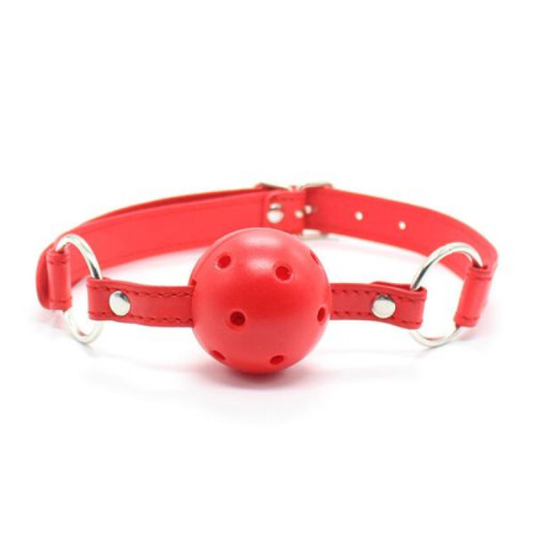 Fetish Art – Red Breathable Ball Gag