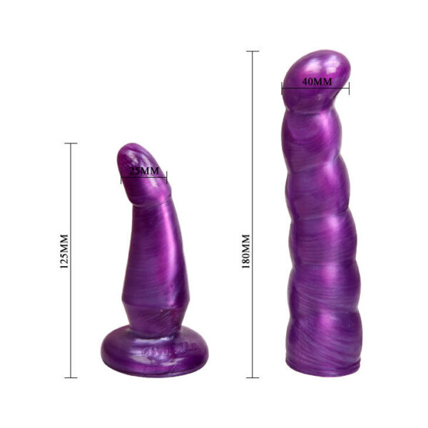 Purple Female Harness Double Penetration Strap On - Image 7