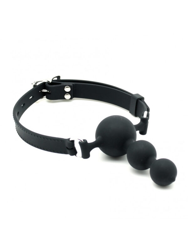 Rimba - Silicone Mouth Gag with Triple Balls