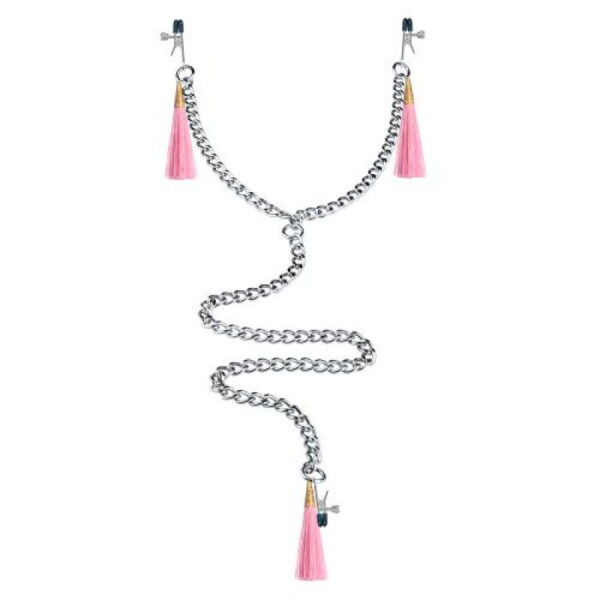Lovetoy - Nipple Clit Tassel Clamp With Chain
