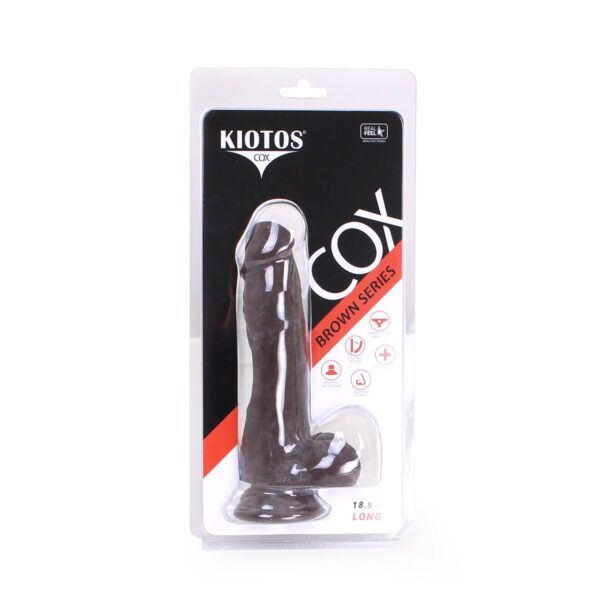 Kiotos COX Realistic Brown 7 Inch Suction Ballsy Dildo - Image 5