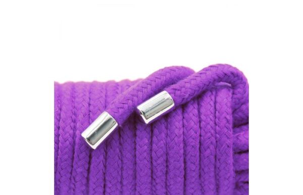 20 Meter Purple Cotton Bondage Rope - Image 4