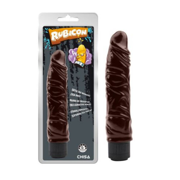 Rubicon Rude Him 8.6 Inch Brown Vibrating Dildo