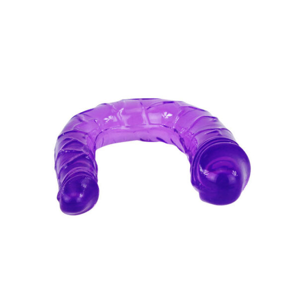 Double Flexible Dildo Purple - Image 2