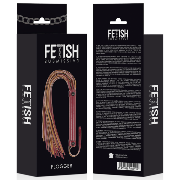 Fetish Submissive Dark Room Flogger Vegan Leather - Image 5
