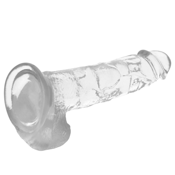 X-Ray 8.6 Inch Crystal Clear Ballsy Dildo With Harness - Image 4