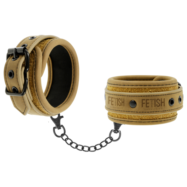 Fetish Submissive Origin Hand Cuffs Vegan Leather