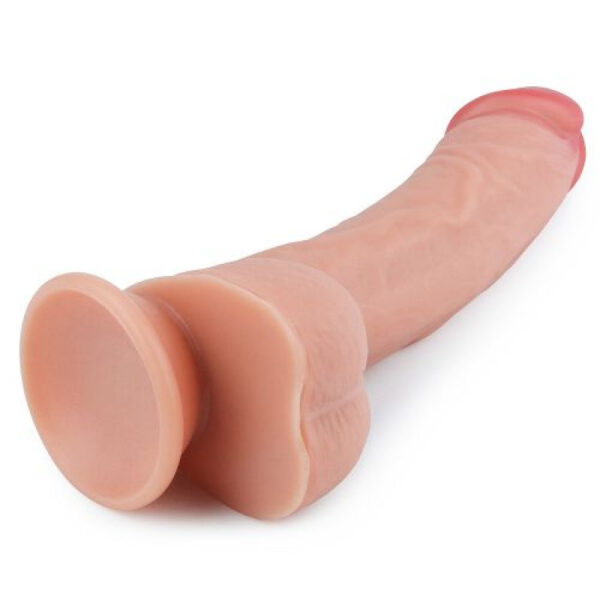 Lovetoy - 8 Inch Dual Layered Veiny Silicone Dildo - Image 3