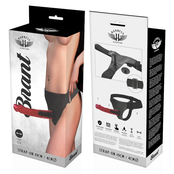 Harness Attraction - Brant 7.5 Inch Red Strap On - Image 6