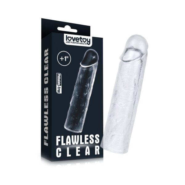 Lovetoy - Flawless Clear Penis Sleeve Extender Add 1 Inch