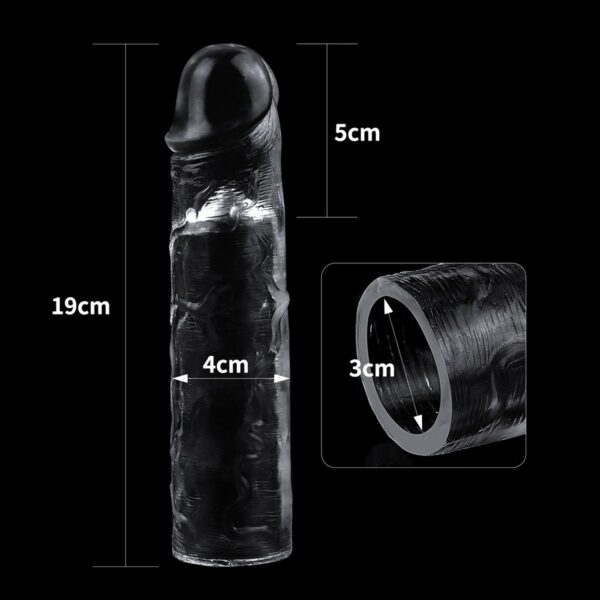 Lovetoy - Flawless Clear Penis Sleeve Extender Add 2 Inches - Image 3