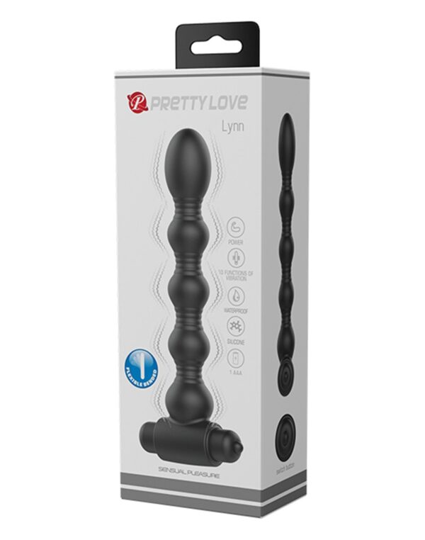 Pretty Love - Lynn Black Vibrating Anal Plug - Image 8