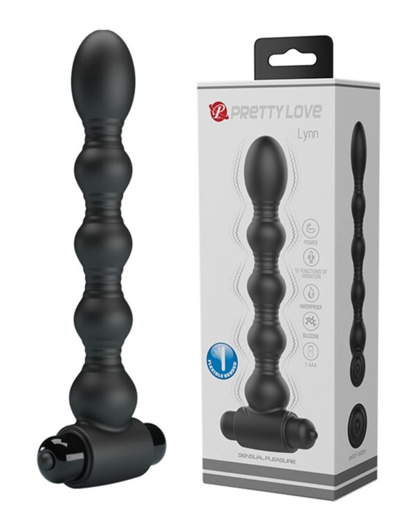 Pretty Love - Lynn Black Vibrating Anal Plug - Image 7