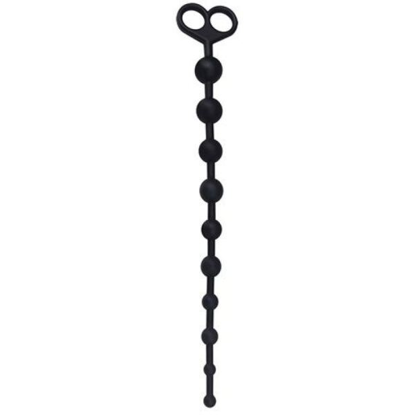 Silicone - Black Anal Beads